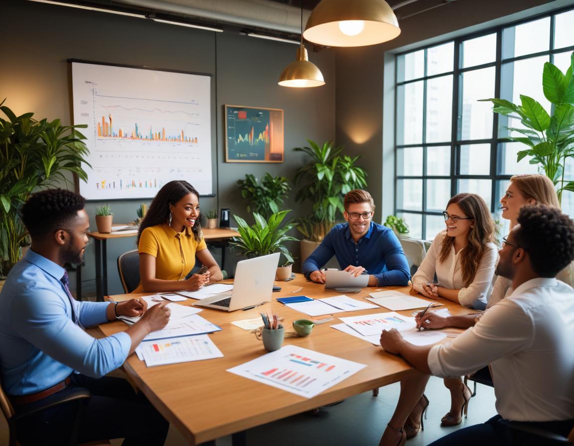 ภาพสถานที่ทำงานที่สุดล้ำ โปรแฟชันแบนเนอร์ใจกลาง ความหลากหลายของผู้เชี่ยวชาญที่สมดุลกันในงาน --hi 16:9 --q 2