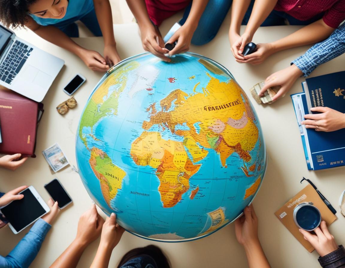 คณะนักเดินทางหลากหลายวัฒนธรรมในสนามบินนานาชาติที่เริ่ดรื่นและอุ่นเครื่องไปทั่วโลก