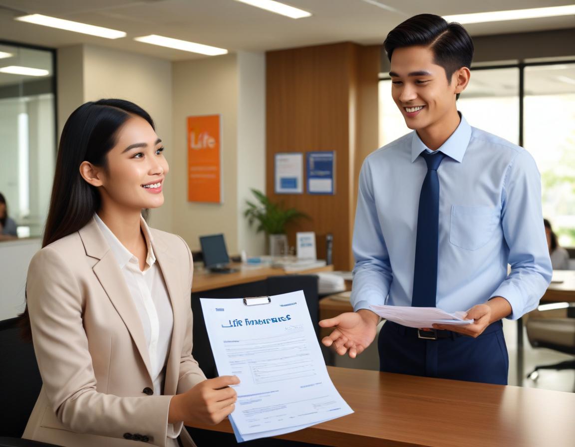 ที่ปรึกษาทางการเงินกับป้ายอายุขั้นต่ำและสูงสุดสำหรับประกันชีวิตในประเทศไทย