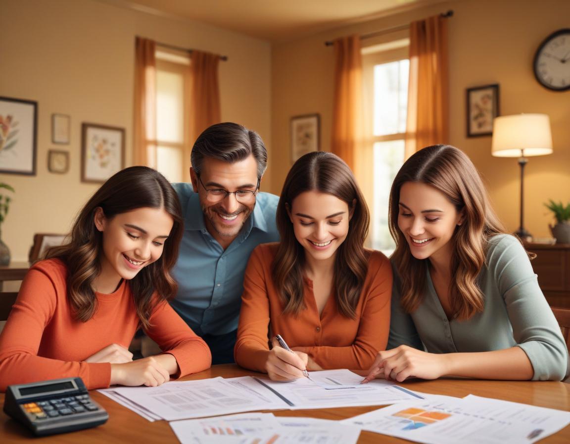 ภาพแอลต์: เครื่องคิดเลขทางการเงินล้ำหน้าบนระเบียบเอกสารสมดุล พร้อมกราฟและผลลัพธ์จากการรีไฟแนนซิ่ง