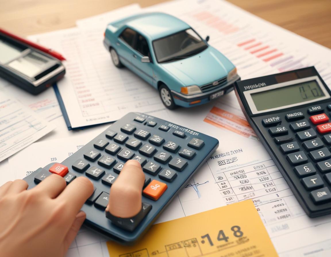 อินโฟกราฟิกการเงิน อธิบายวิธีคำนวณค่างวดรถยนต์ รวมเงินดาวน์และดอกเบี้ย