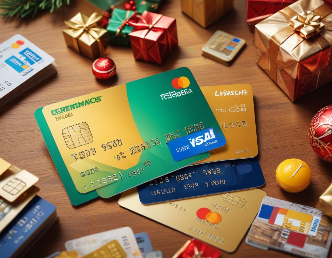 ภาพ ใกล้ ของ บัตร เครดิต ที่ แสดง รางวัล แต้ม และ บัตร กำนัล อิเล็กทรอนิกส์