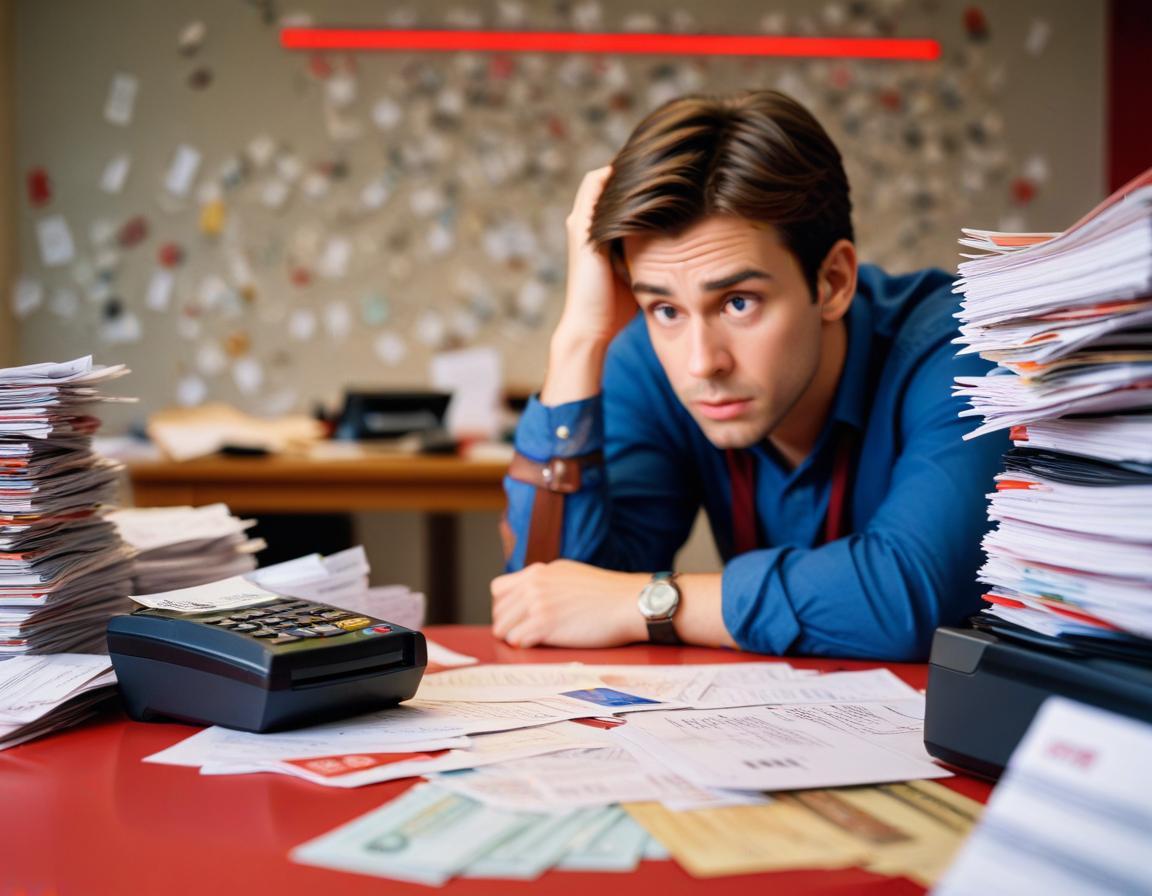 ภาพแสดงความเสี่ยงจากการใช้บัตรเครดิตและการใช้จ่ายที่เกินจำเป็น