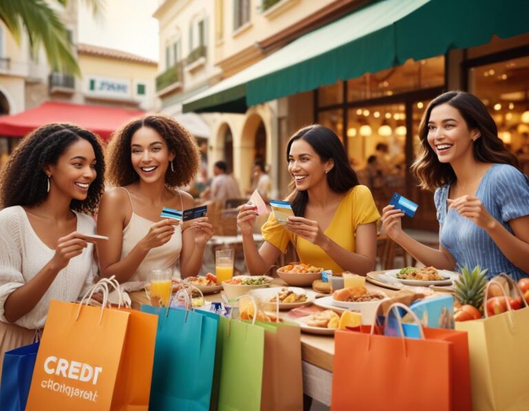 ลูกค้ายิ้มรับโปรโมชันคืนเงินขณะช็อปปิ้งด้วยบัตรเครดิตสะสมแต้ม