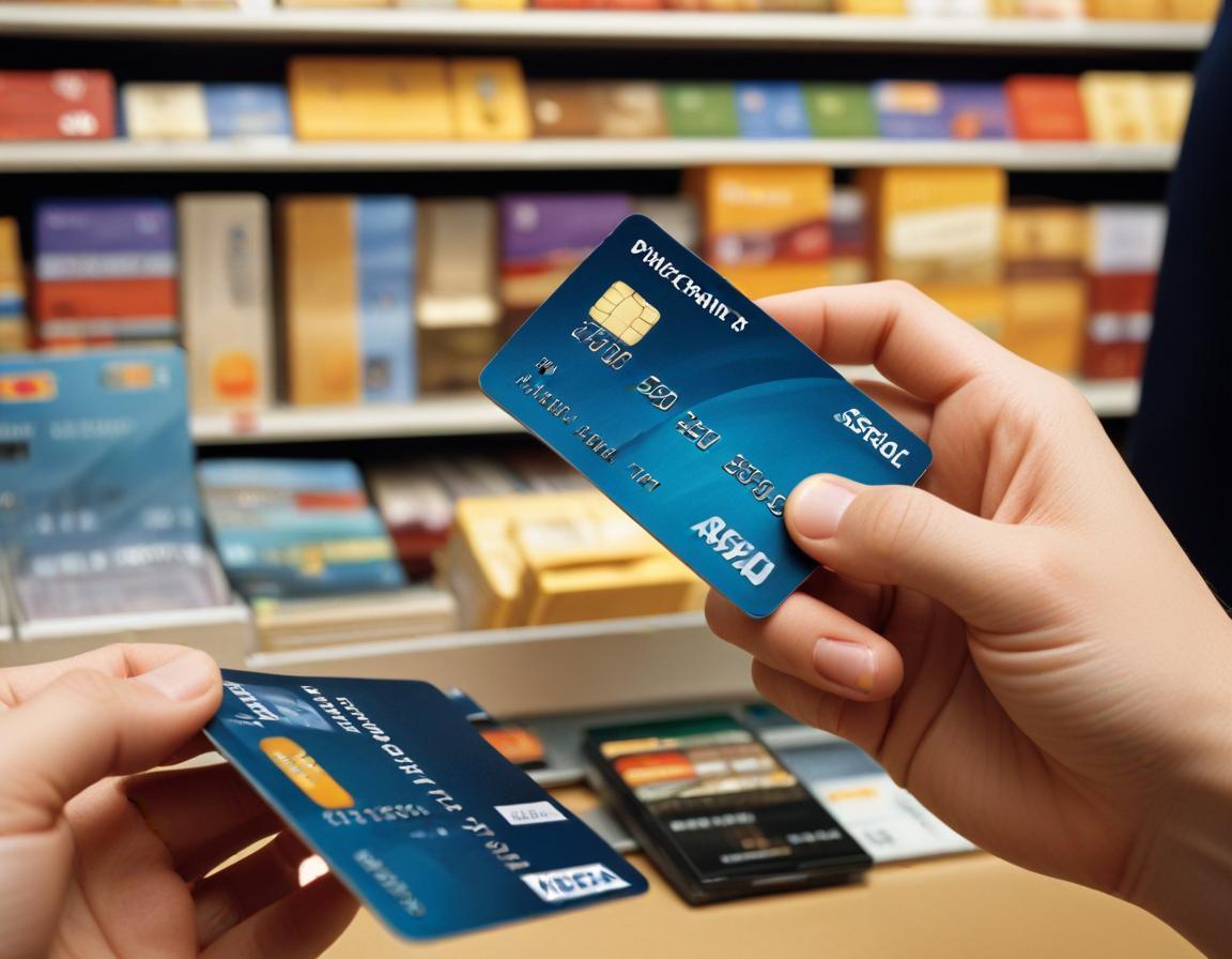 ภาพ การ ซื้อ ของ ประจำ วัน ด้วย บัตร เครดิต แสดง ประเภท บัตร เครดิต ทั่วไป