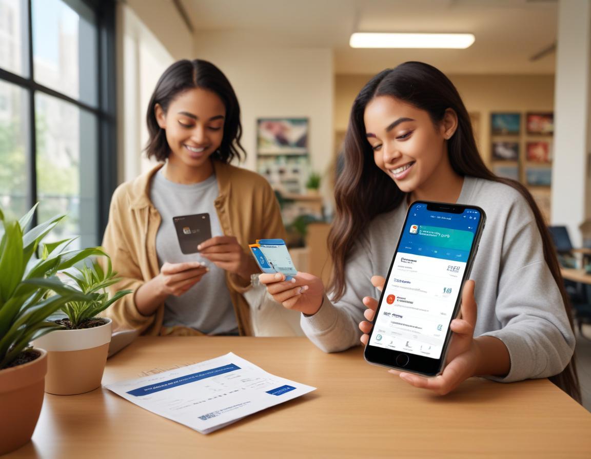 กลุ่ม นักเรียน หลาย เชื้อชาติ ร่วม กัน แชร์ เคล็ดลับ บัตรเครดิต และ แอป ธนาคาร